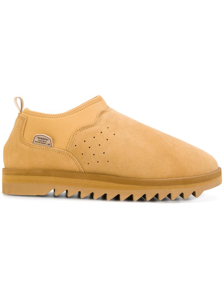 Suicoke Sheepskin Lined Shoes - Brown