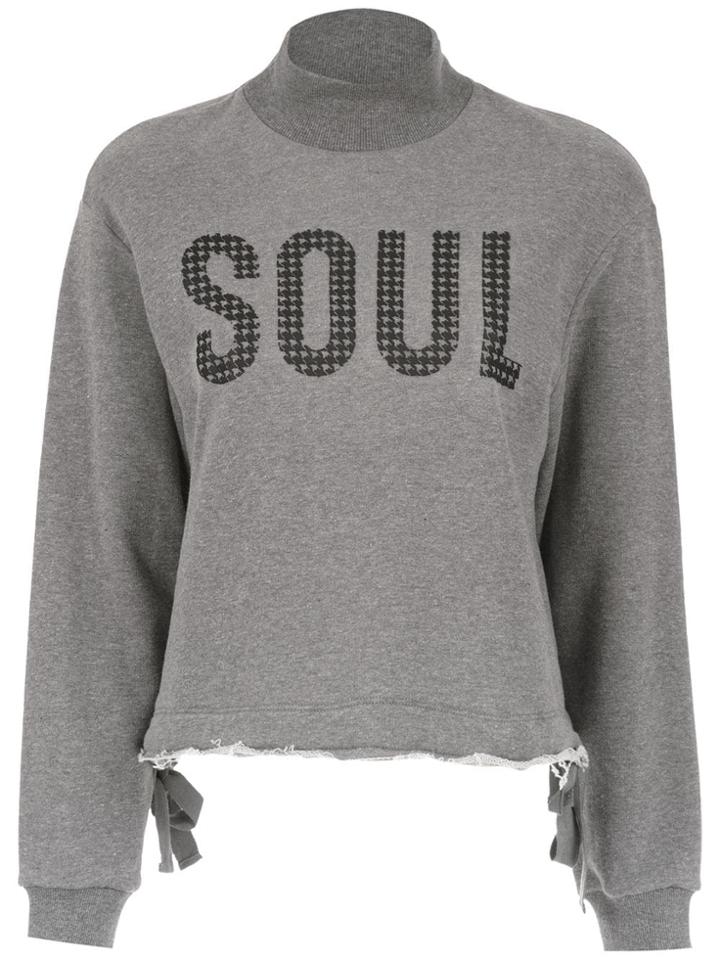 Nk High Neck Top - Grey