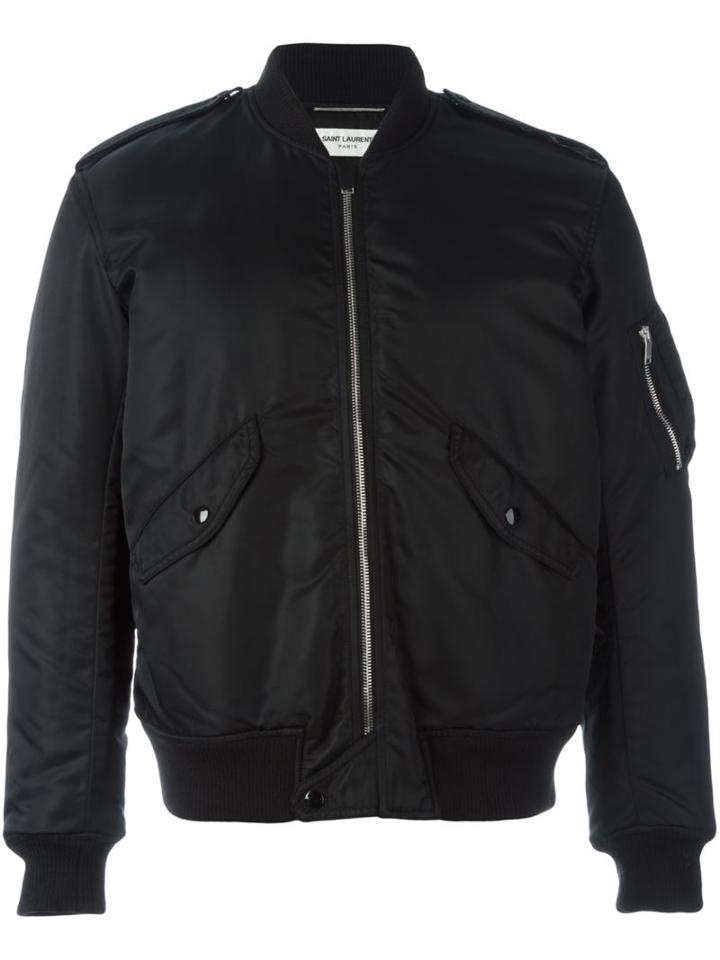 Saint Laurent Relaxed Fit Bomber Jacket