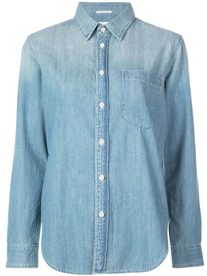 Mother Distressed Flag T-shirt - Blue