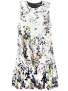 Markus Lupfer Floral Print Metallic Dress