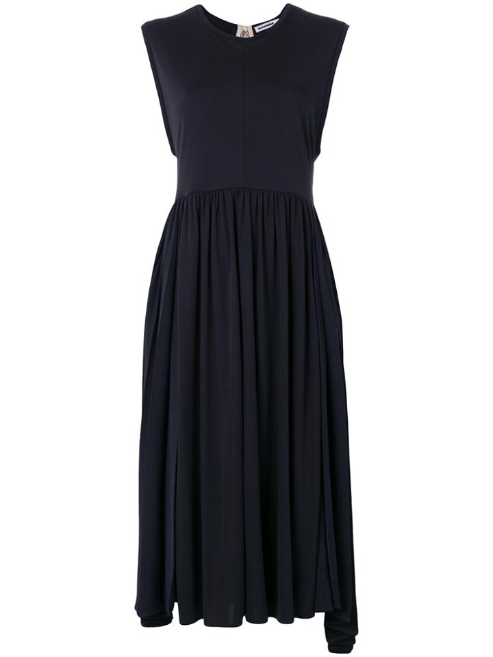 Jil Sander Flared Midi Dress - Blue