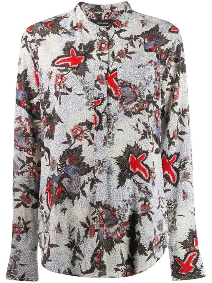 Isabel Marant Floral Printed Shirt - Neutrals