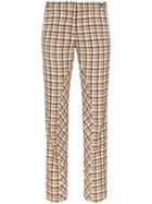 Paco Rabanne Check Print Trousers - Neutrals