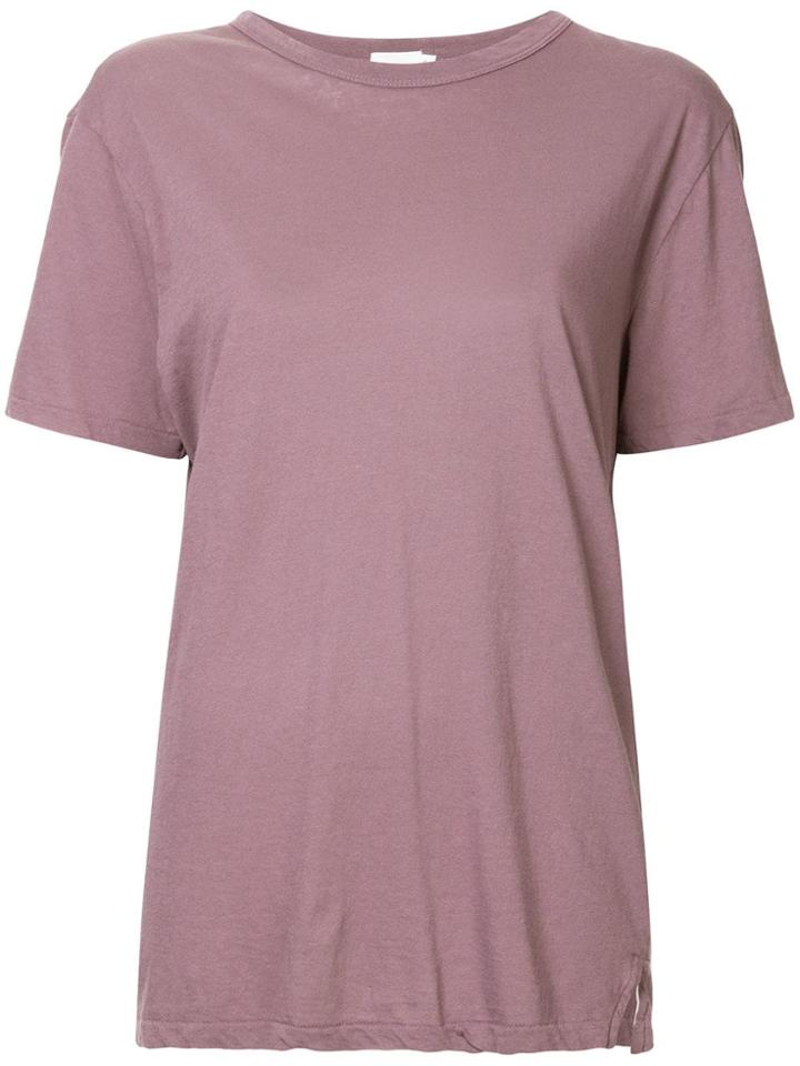 Bassike Classic Wide T-shirt - Pink & Purple