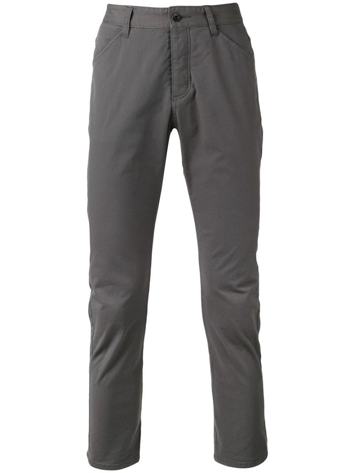 Kazuyuki Kumagai - Slim Trousers - Men - Cotton/nylon/polyurethane - V, Grey, Cotton/nylon/polyurethane