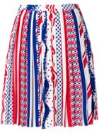 Calvin Klein Jeans A-line Pleated Skirt - Blue