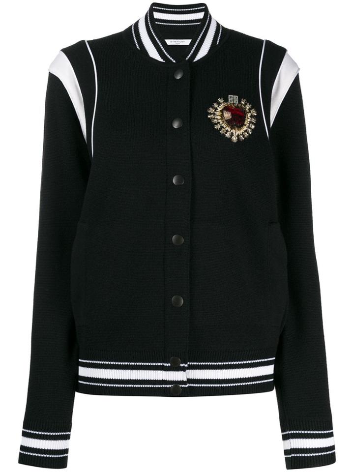 Givenchy Crest Bomber Jacket - Black