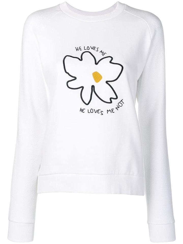 Chinti & Parker He Loves Me Sweatshirt - White