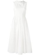 T By Alexander Wang Seam Peplum Midi Dress, Women's, Size: Small, White, Cotton
