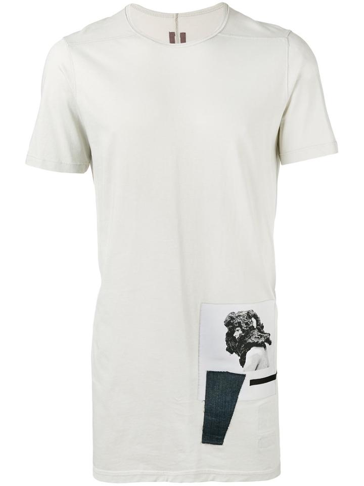 Rick Owens Drkshdw Woven 'level' T-shirt, Men's, Size: Large, Nude/neutrals, Cotton