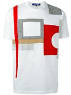Junya Watanabe Comme Des Garçons Man Patchwork T-shirt, Men's, Size: Large, White, Cotton/polyester/nylon