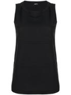 Jil Sander Navy Ribbed Tank Top - Blue