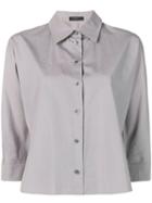 Prada Pre-owned Cropped Button-down Shirt - Grey