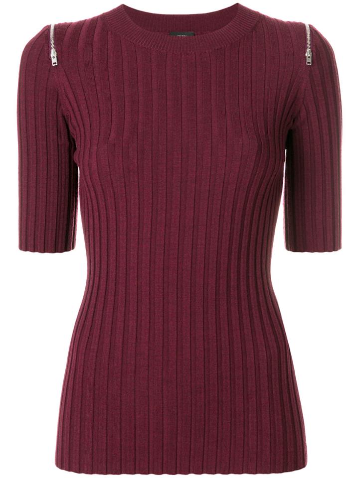 Joseph Ribbed Sweater - Pink & Purple