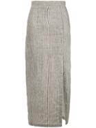 Mara Hoffman Polly Front Slit Pencil Skirt - Brown