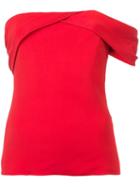 Cushnie Strapless Twist Top - Red