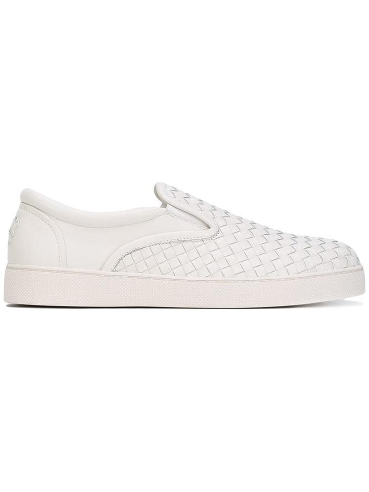Bottega Veneta Bianco Intrecciato Nappa Sneaker - White