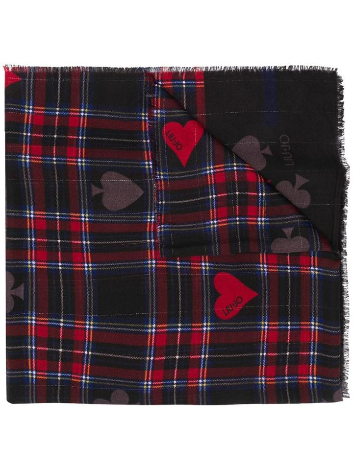 Liu Jo Playing Card Scarf - Black