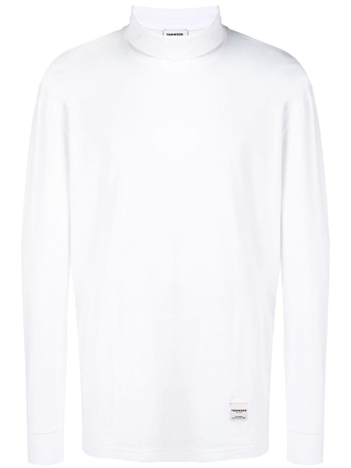 Tom Wood Oversized Jersey Sweater - White