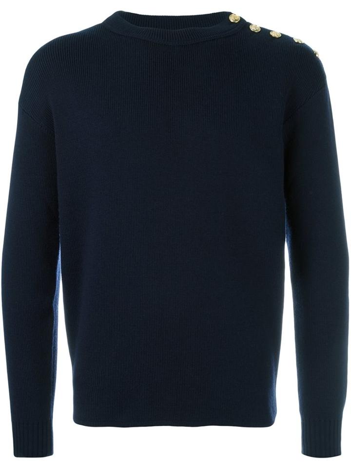 Saint Laurent Button Shoulder Jumper