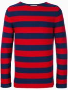 Gucci Striped Sweater With Appliqué - Red