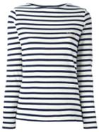 Maison Labiche Striped Jumper, Women's, Size: Small, Blue, Cotton