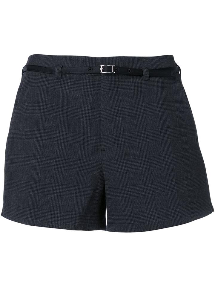 Loveless Glencheck Shorts, Women's, Size: 36, Grey, Polyester