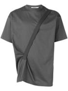 Chalayan Shoulder-strap Detail T-shirt - Grey