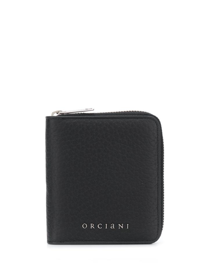 Orciani Textured Compact Wallet - Black