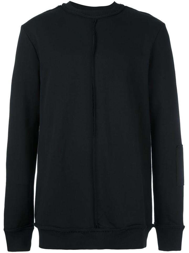 Damir Doma Trim Detail Sweatshirt, Men's, Size: Medium, Black, Cotton