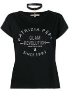 Patrizia Pepe Logo Print T-shirt - Black