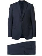 Emporio Armani Micro Check Suit - Blue