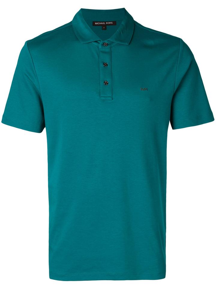 Michael Michael Kors Logo-embroidered Polo Shirt - Green