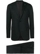 Lardini Buttoned Suit Jacket - Black
