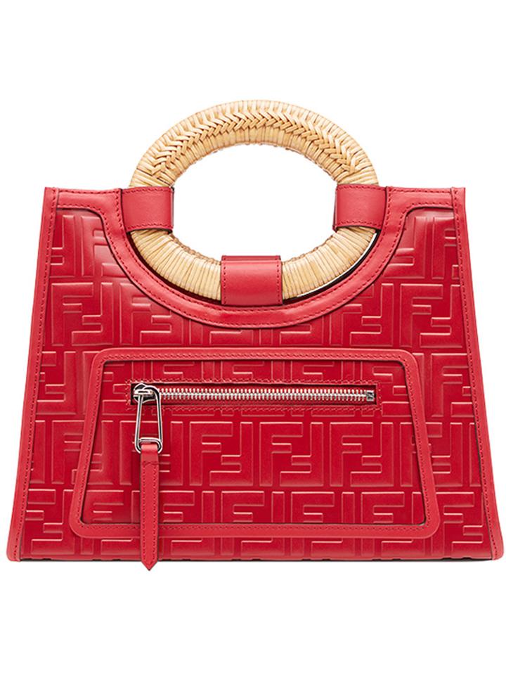 Fendi Runaway Shopper Bag - Red