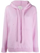 Laneus Cashmere Knitted Hoody - Pink