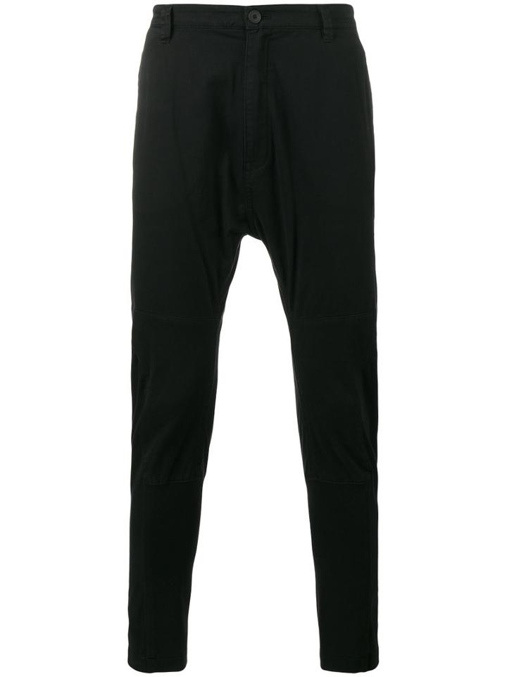 Helmut Lang Drop-crotch Trousers, Men's, Size: 29, Black, Cotton/spandex/elastane