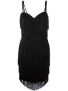 Moschino Vintage Tassel And Fringed Dress, Women's, Size: 44, Black