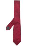 Lanvin Pointed Silk Tie - Red