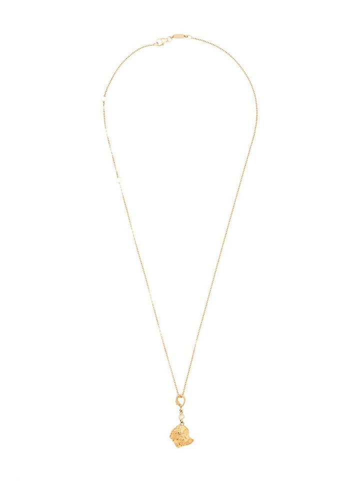 Azlee 18kt Yellow Gold Aurum Baguette Diamond Necklace