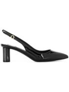 Salvatore Ferragamo Pointed Slingback Pumps - Black