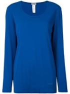 Versace Pre-owned Scoop Neck Top - Blue