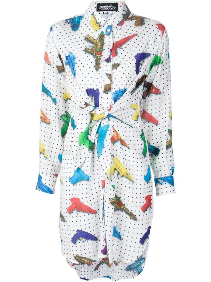 Jeremy Scott Water Gun Print Shirt Dress