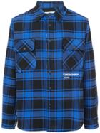Off-white Plaid Shirt - Blue