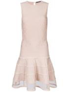 Alexander Mcqueen Sleeveless Mini Knit Dress - Pink