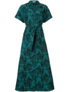 Erdem Cypress Floral-print Dress - Green