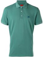 Isaia - Embroidered Polo Shirt - Men - Cotton - M, Blue, Cotton