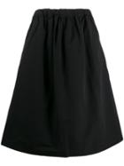 Plan C A-line Midi Skirt - Black