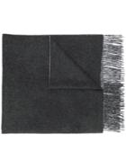 N.peal Doubleface Woven Scarf - Grey